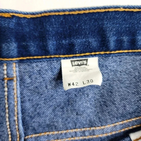 Vintage Levi's 517 Jeans 517-2017 Bootcut Size 38 x 29‎ Men's Crease Denim Blue - Picture 5 of 10